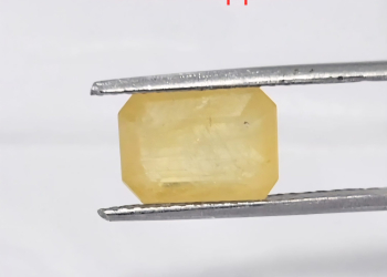 Yellow Sapphire Octogen 6 cts